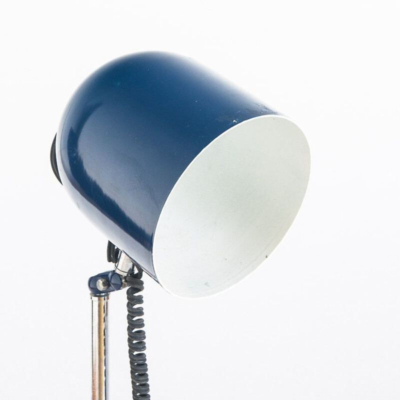 Lampe vintage en fer peint et chromé Réglable et ajustable  Espagne, 1970