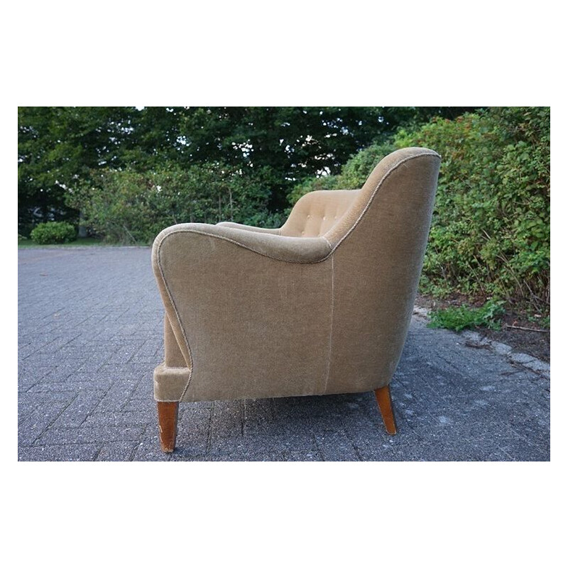 Vintage banana sofa cabinetmaker Peter Hvidt & Orla Mølgaard danish 1950s