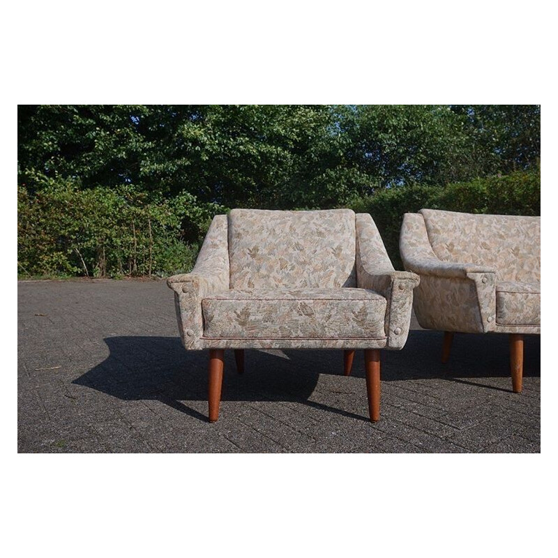 Vintage mBanana sofa and easychair by cabinetmaker danish 