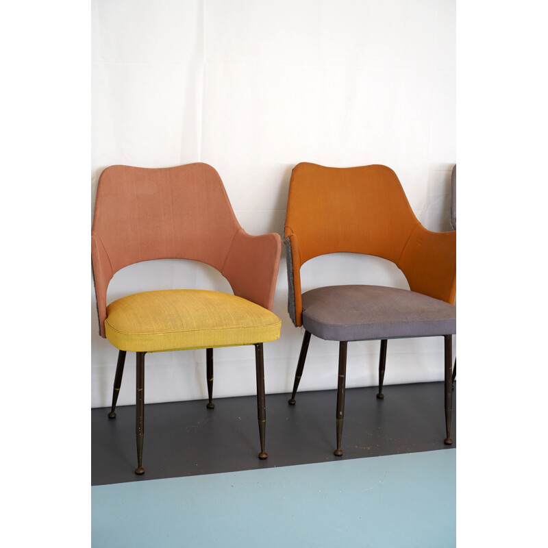 Set of 4 midcentury chairs by Gastone Rinaldi for RimaItalian