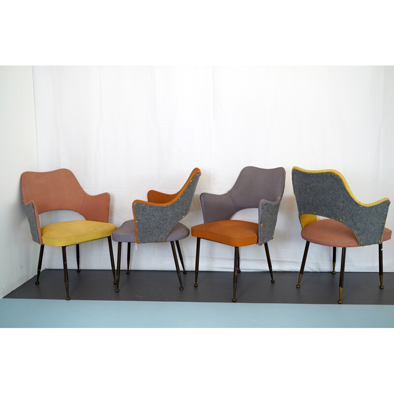 Set of 4 midcentury chairs by Gastone Rinaldi for RimaItalian