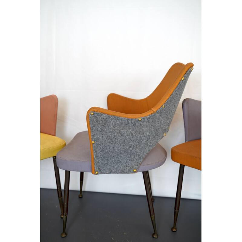 Set of 4 midcentury chairs by Gastone Rinaldi for RimaItalian