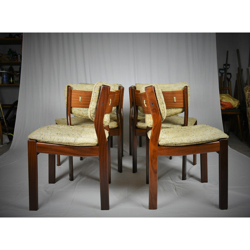 Set of 6 Mid-Century Teak Dining Chairs Scandinavian Denmark