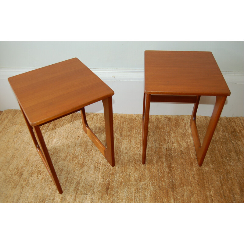 Pair of vintage McIntosh of Kirkcaldy teak side tables