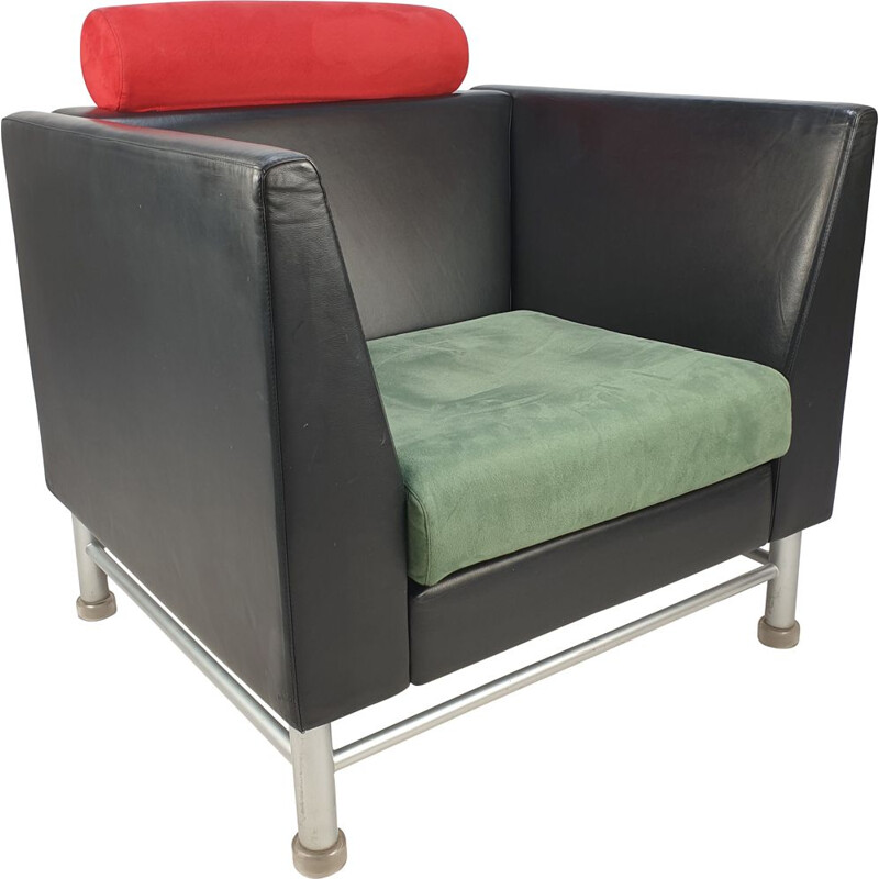 Fauteuil lounge Vintage East Side par Ettore Sottsass pour Knoll Inc  Knoll International 1980