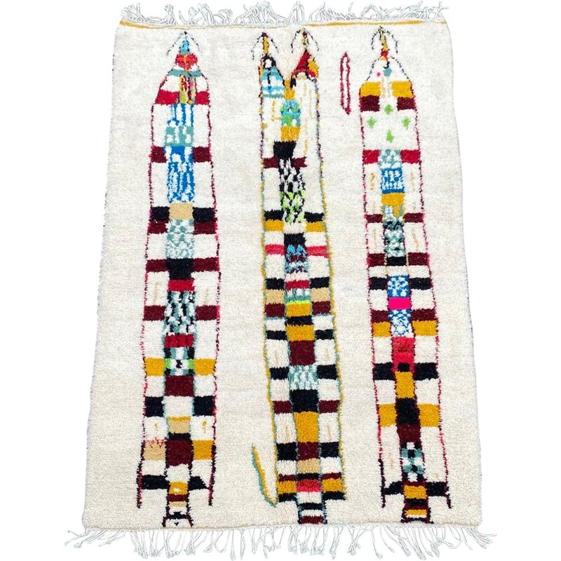 Vintage Berber carpet beni ouarain new