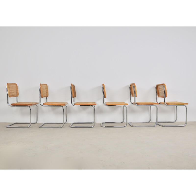 Set 6 vintage Dinning Style Chairs B32 By Marcel Breuer