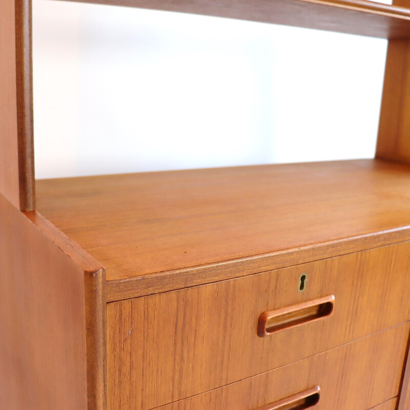 Vintage teak bookcase Scandinavian 1970