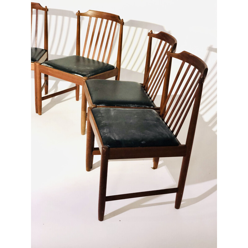 Set of 5 vintage chairs Scandinavian