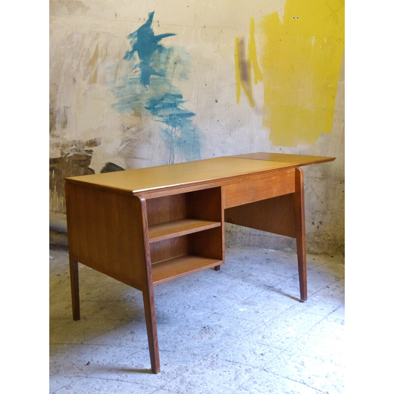 Bureau vintage en chêne - années 60