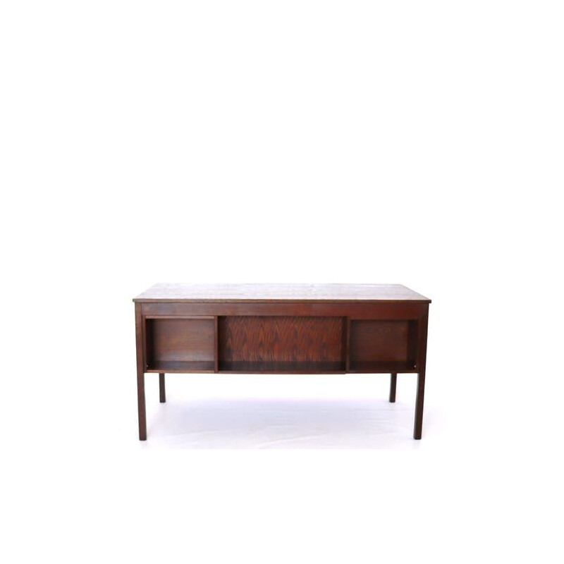 Vintage desk "Domino" large model in dark rosewood Denmark 1970