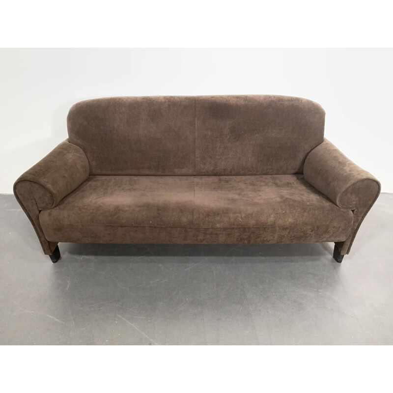 Vintage Sofa DS-90, brown Upholstery Fabric, by Anita Schmidt for De Sede, Switzerland, 1992