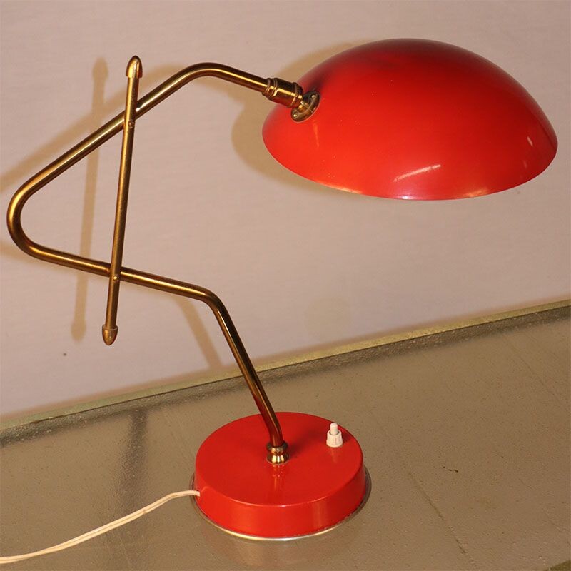 Vintage metal desk lamp 1950