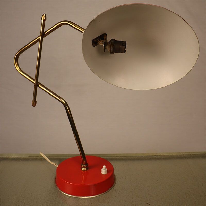 Vintage metal desk lamp 1950
