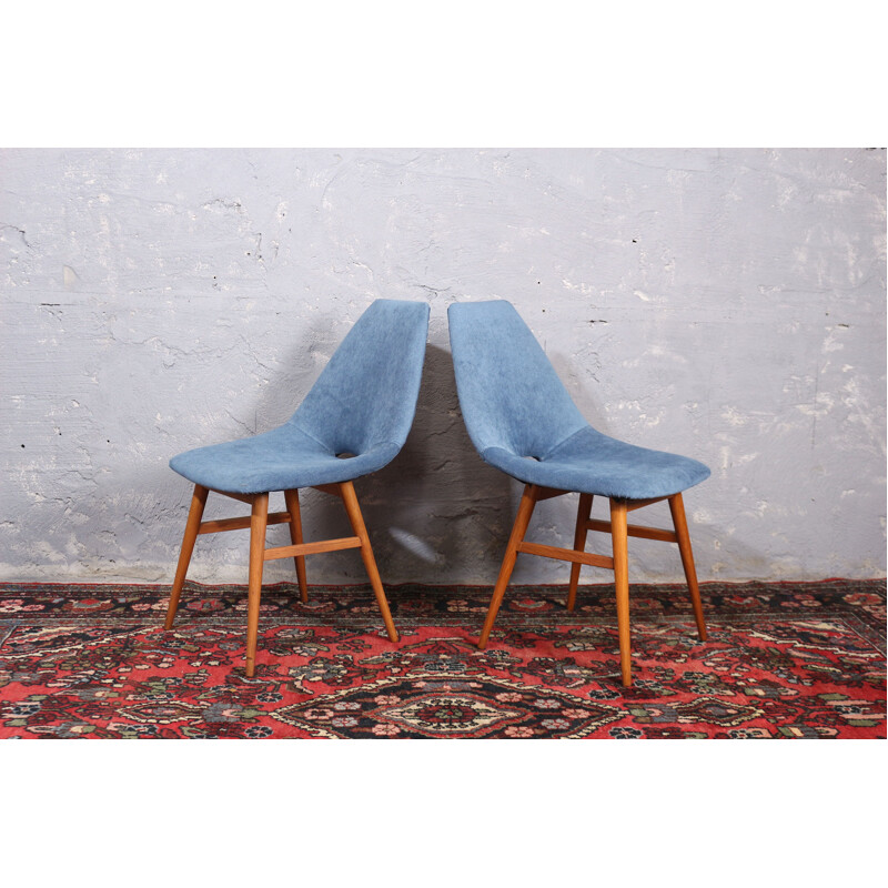 Pair of 'Erika' vintage dinning chairs, Hungary 1959