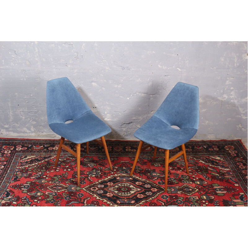 Pair of 'Erika' vintage dinning chairs, Hungary 1959