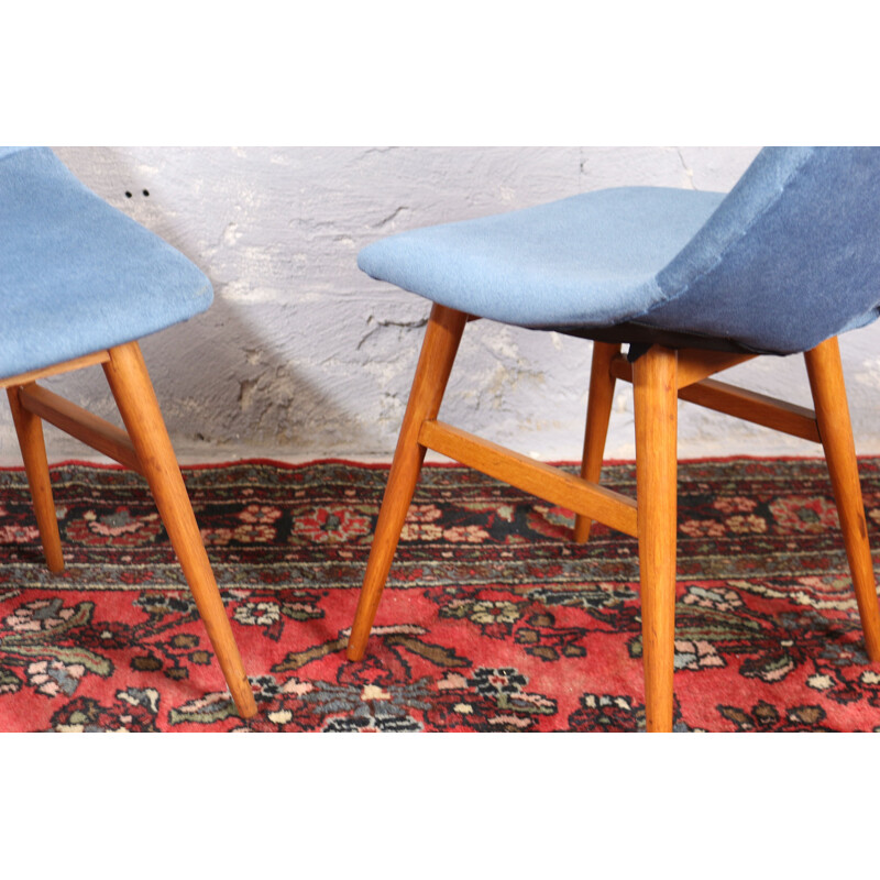 Pair of 'Erika' vintage dinning chairs, Hungary 1959