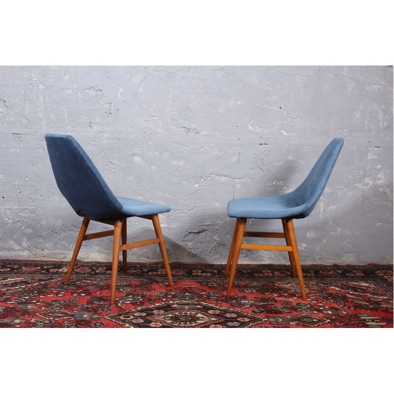 Pair of 'Erika' vintage dinning chairs, Hungary 1959