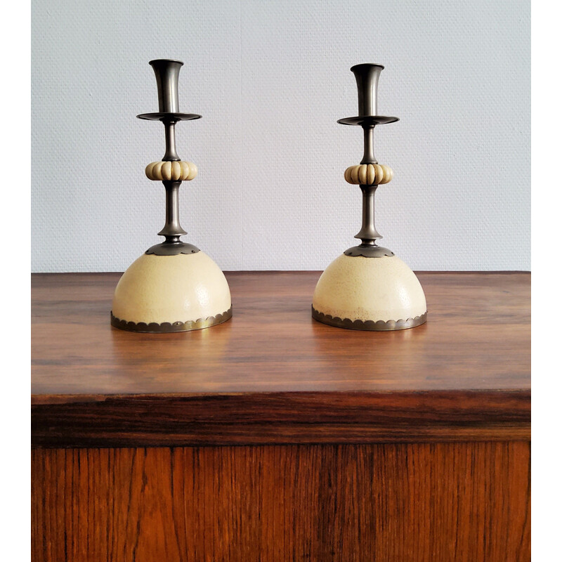 Pair of vintage candleholders Christian Dior