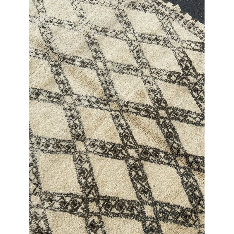 Vintage Berber carpet beni ouarain 1958