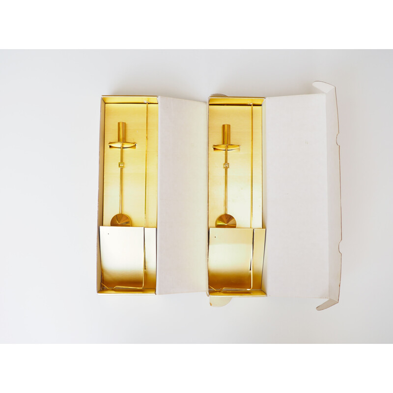 Pair of Pierre Forsell Vintage Wall Candleholders