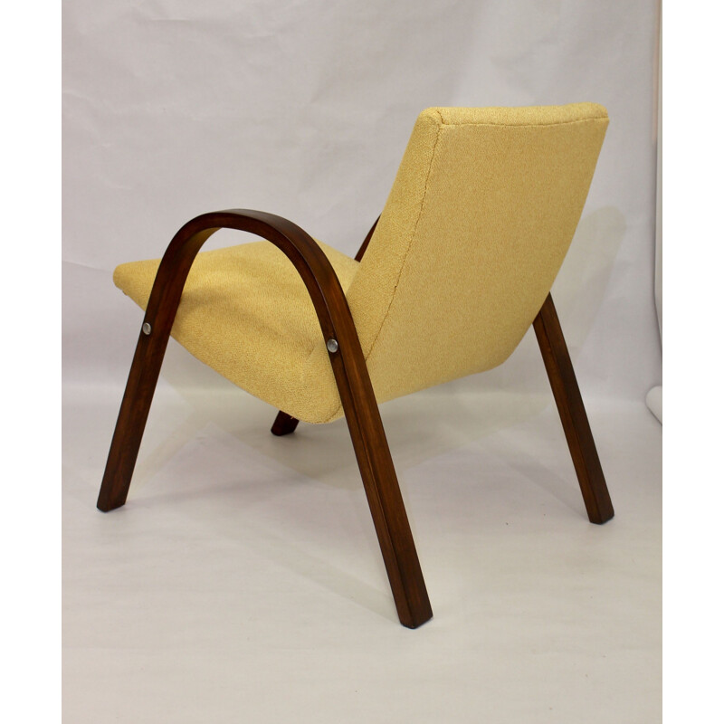 Fauteuil vintage Bow Wood Steiner 1950