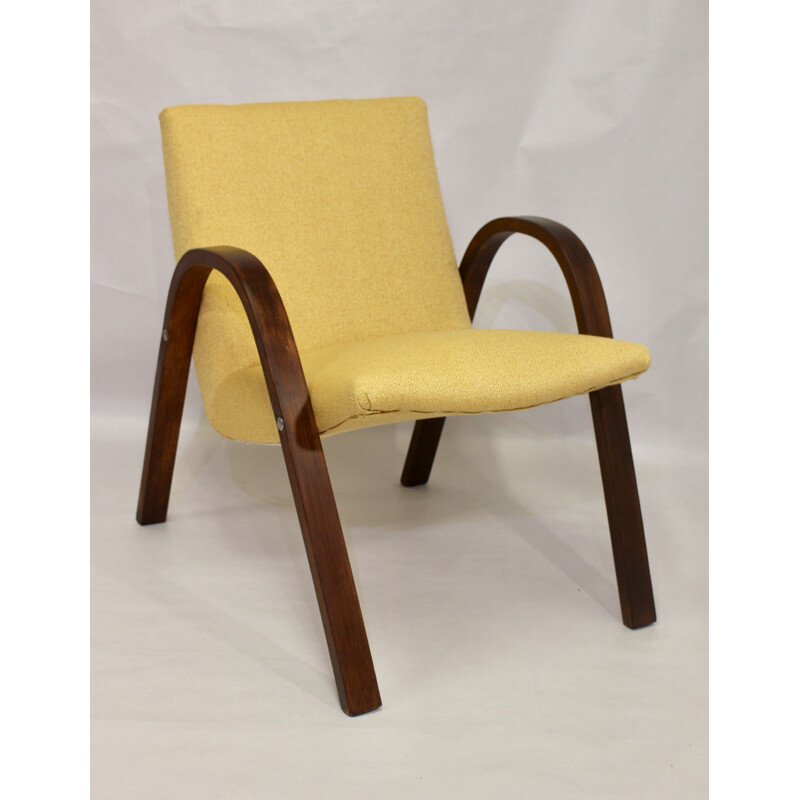 Fauteuil vintage Bow Wood Steiner 1950