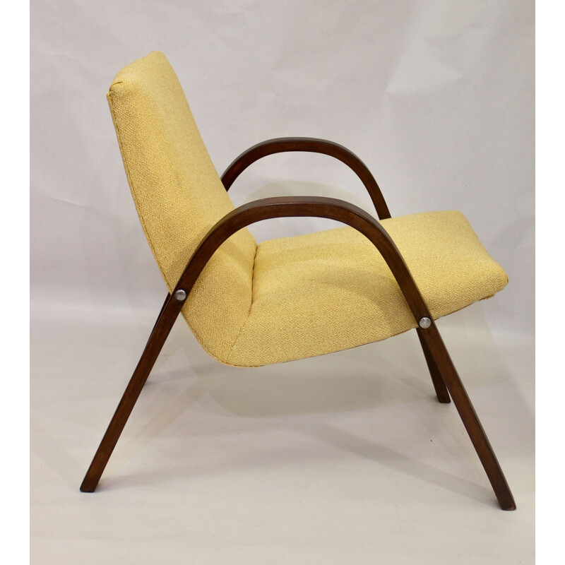 Fauteuil vintage Bow Wood Steiner 1950