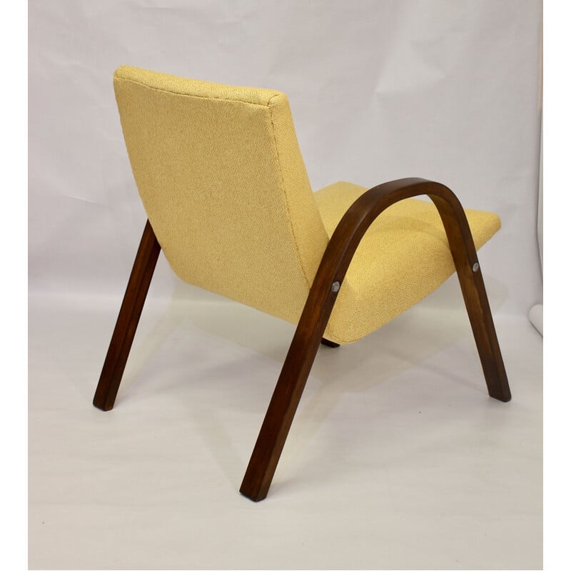 Fauteuil vintage Bow Wood Steiner 1950