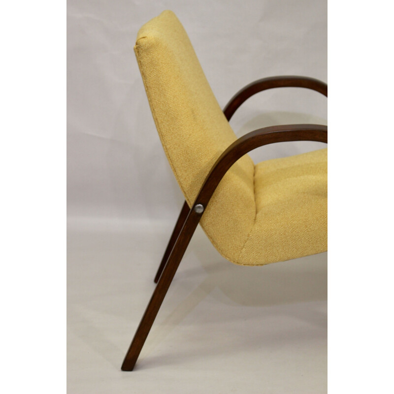 Fauteuil vintage Bow Wood Steiner 1950