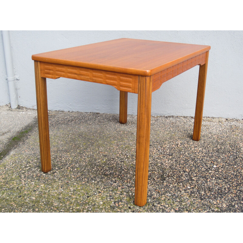 Table d'appoint vintage en teck Alberts, Tibro scandinave 1970