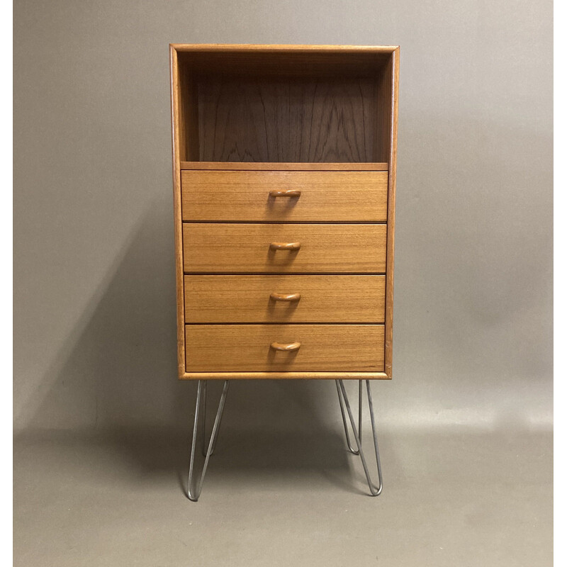 Duo of vintage chest of drawers Scandinavian 1950's