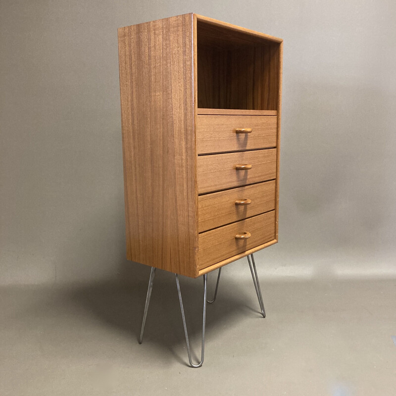Duo of vintage chest of drawers Scandinavian 1950's