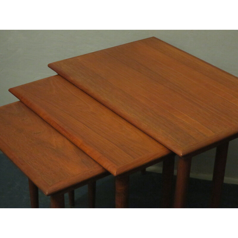 Vintage Teak Nesting Tables Danish 1960s