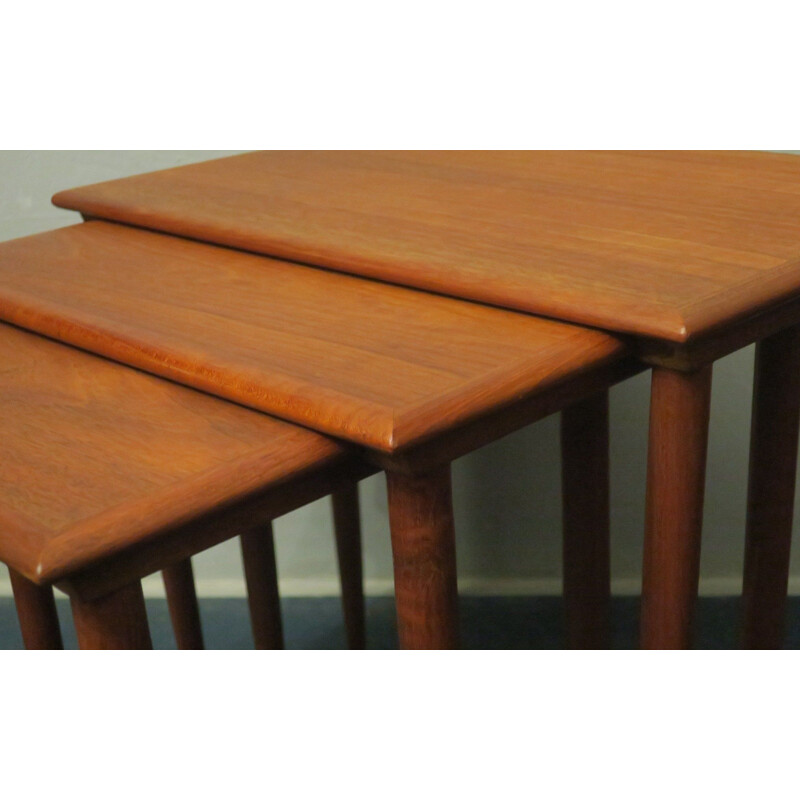 Vintage Teak Nesting Tables Danish 1960s