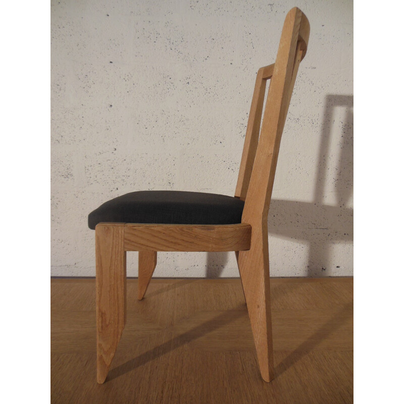 6 chairs in oak, and GUILLERME CHAMBRON - 60