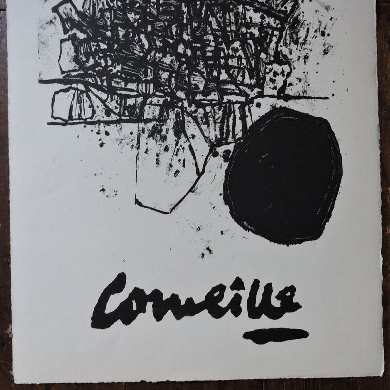 Lithografie Vintage-Poster von Guillaume Corneille, 1960