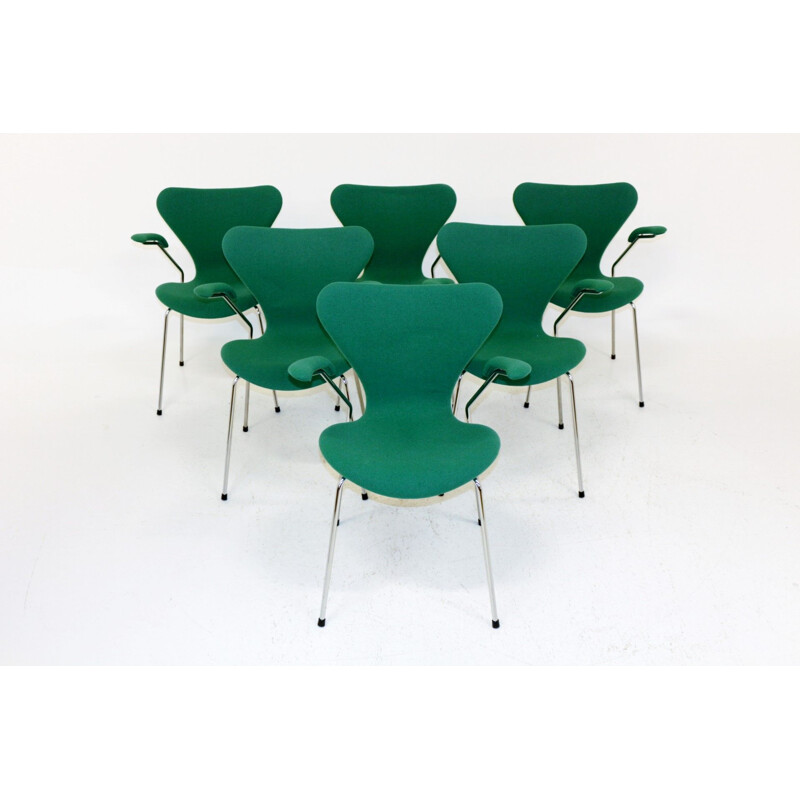 Ensemble de 6 fauteuils par Arne Jacobsen 1960