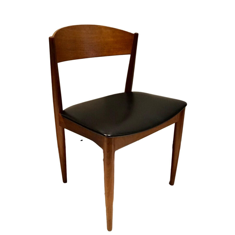 Set of 4 vintage Jysk Mobelfabrik Scandinavian chairs 1960