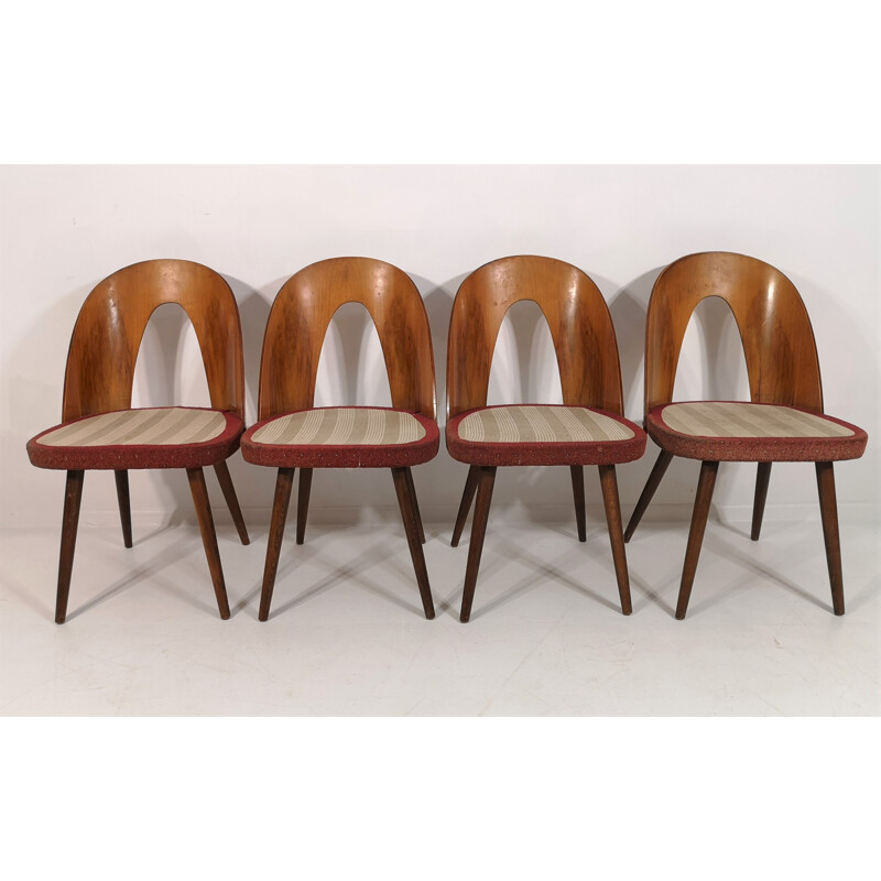 Set of 4 vintage Dining Chairs by Antonín Šuman, 1960s