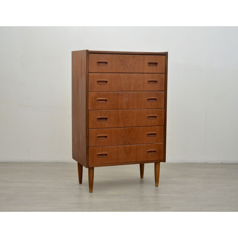 Vintage Teak Chest of Drawers, 1960s