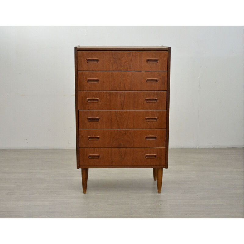 Vintage Teak Chest of Drawers, 1960s