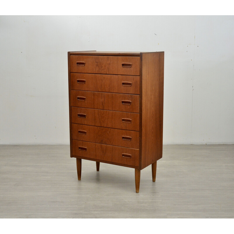 Vintage Teak Chest of Drawers, 1960s