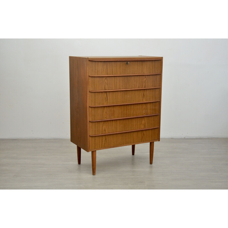 Vintage Teak Chest of Drawers, 1960s