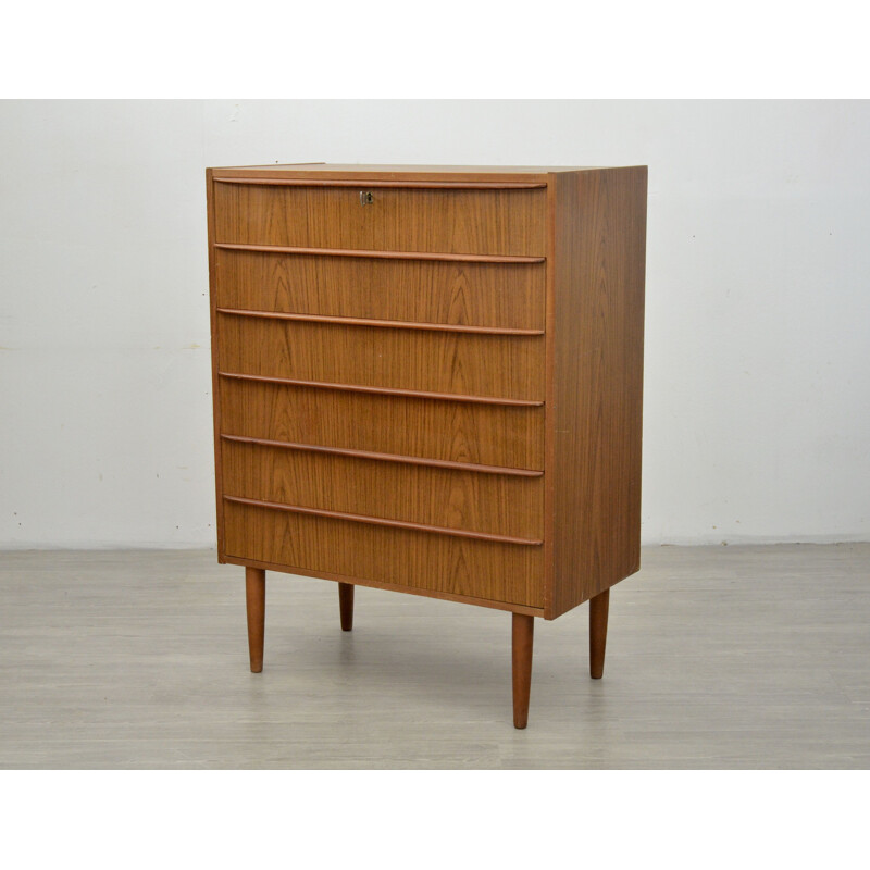 Vintage Teak Chest of Drawers, 1960s