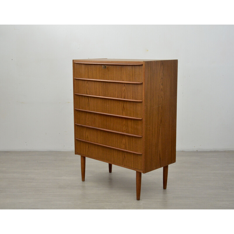 Vintage Teak Chest of Drawers, 1960s