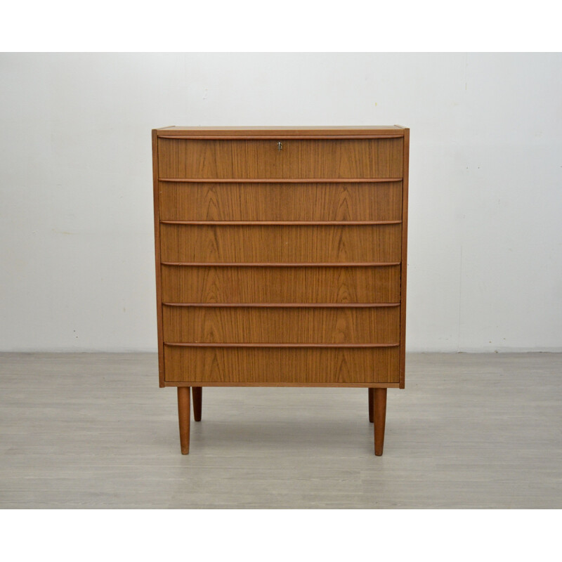 Vintage Teak Chest of Drawers, 1960s