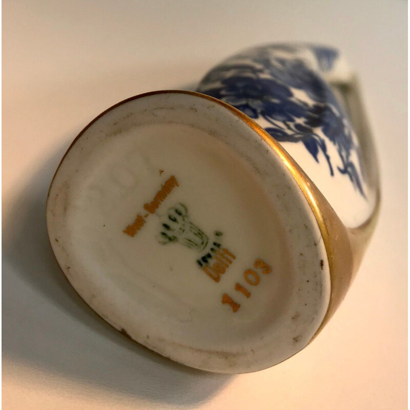 Set Of 5 Vintage Porcelain Vases From Lindner