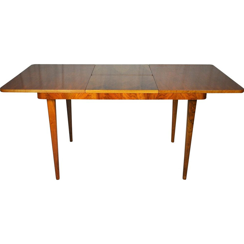 Table à rallonge Vintage de Jindrich Halabala Art Déco 1950