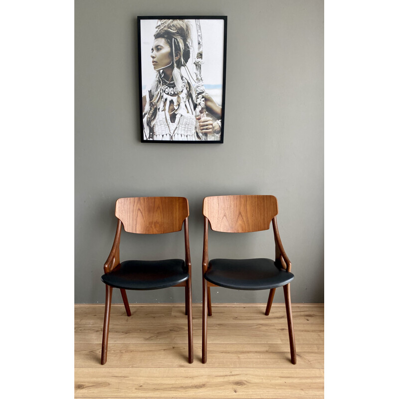 Conjunto de 4 cadeiras vintage para Mogens Kold Arne Hovmand Olsen 1950